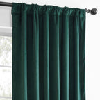 Rideaux occultants en velours Simply Velvet de Exclusive Fabrics, lot de 2 panneaux – Rideaux de fenêtre en velours pour salon et chambre