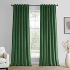 Rideaux occultants en velours Simply Velvet de Exclusive Fabrics, lot de 2 panneaux – Rideaux de fenêtre en velours pour salon et chambre