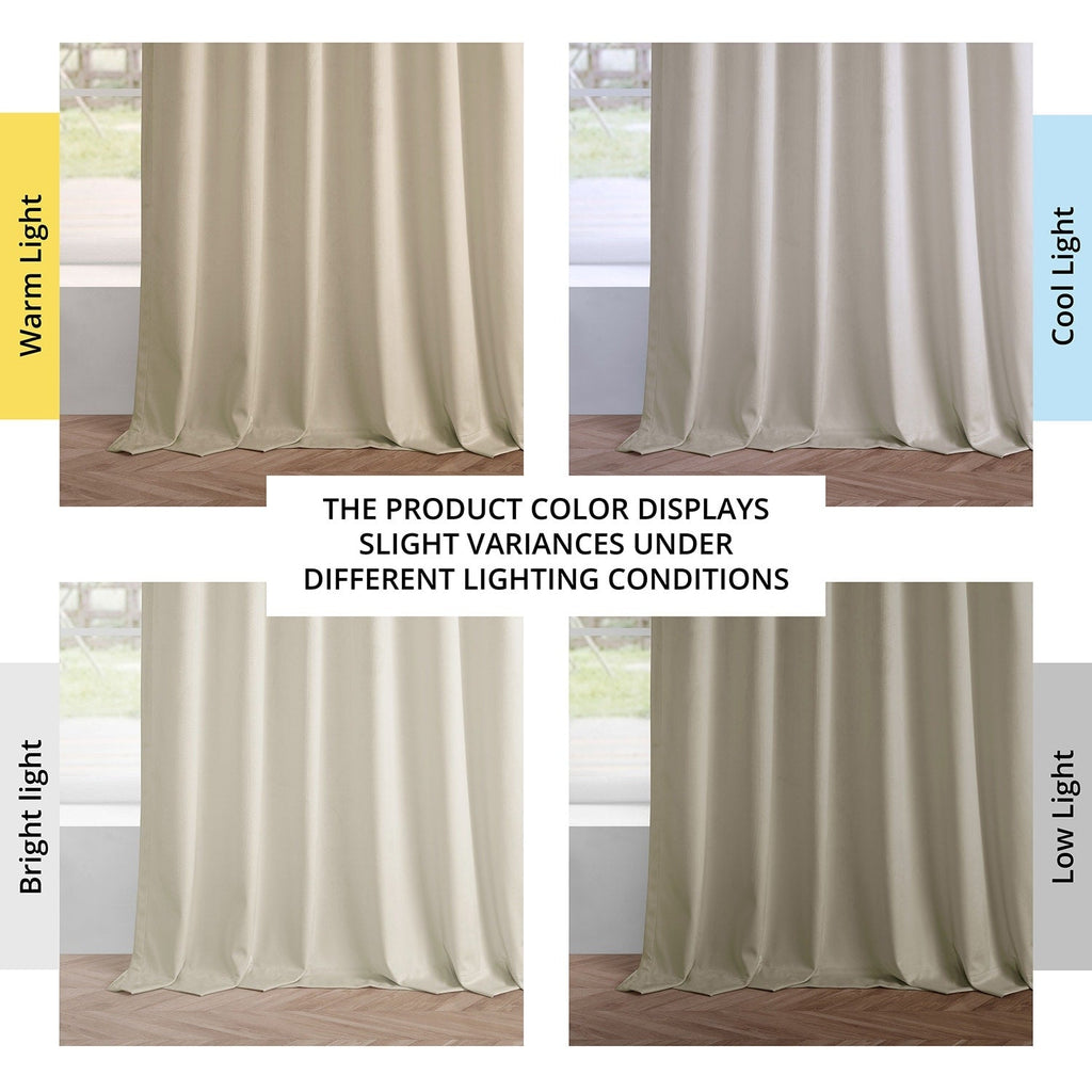 Rideaux occultants en velours Simply Velvet de Exclusive Fabrics, lot de 2 panneaux – Rideaux de fenêtre en velours pour salon et chambre