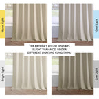 Rideaux occultants en velours Simply Velvet de Exclusive Fabrics, lot de 2 panneaux – Rideaux de fenêtre en velours pour salon et chambre
