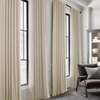 Rideaux occultants en velours Simply Velvet de Exclusive Fabrics, lot de 2 panneaux – Rideaux de fenêtre en velours pour salon et chambre