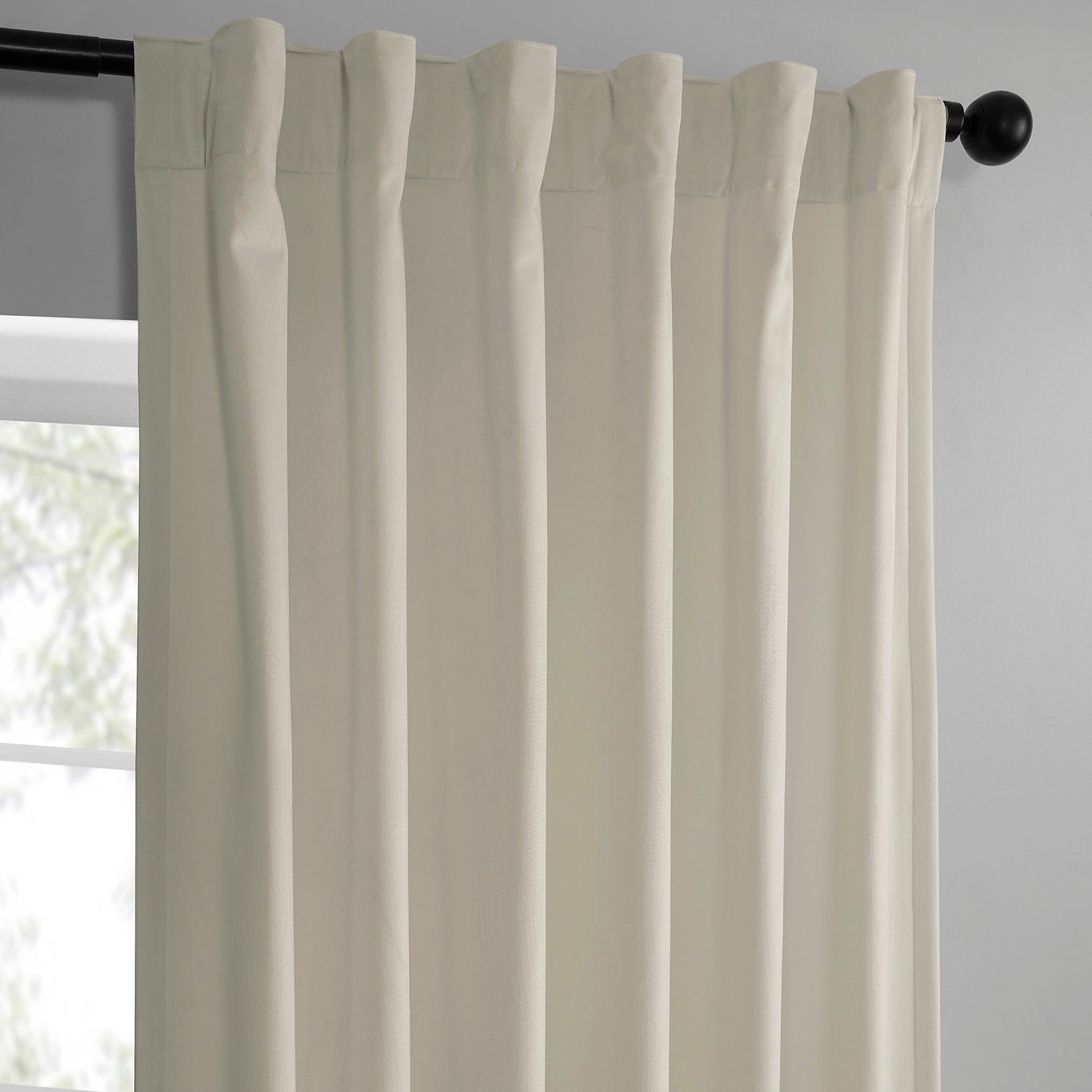 Rideaux occultants en velours Simply Velvet de Exclusive Fabrics, lot de 2 panneaux – Rideaux de fenêtre en velours pour salon et chambre