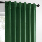 Rideaux occultants en velours Simply Velvet de Exclusive Fabrics, lot de 2 panneaux – Rideaux de fenêtre en velours pour salon et chambre