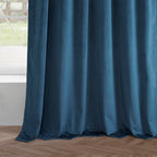 Rideaux occultants en velours Simply Velvet de Exclusive Fabrics, lot de 2 panneaux – Rideaux de fenêtre en velours pour salon et chambre