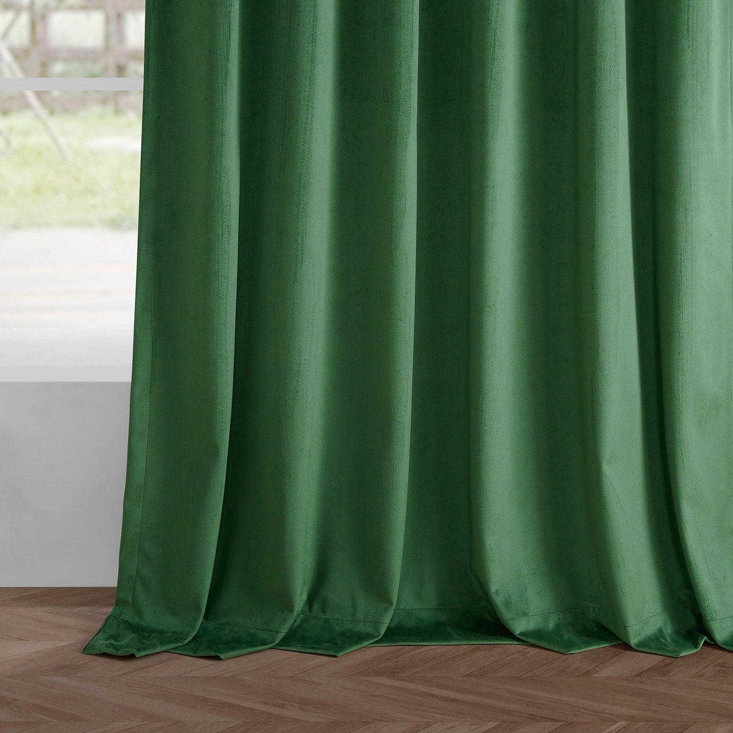 Rideaux occultants en velours Simply Velvet de Exclusive Fabrics, lot de 2 panneaux – Rideaux de fenêtre en velours pour salon et chambre