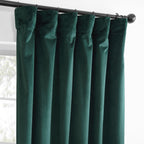 Rideaux occultants en velours Simply Velvet de Exclusive Fabrics, lot de 2 panneaux – Rideaux de fenêtre en velours pour salon et chambre