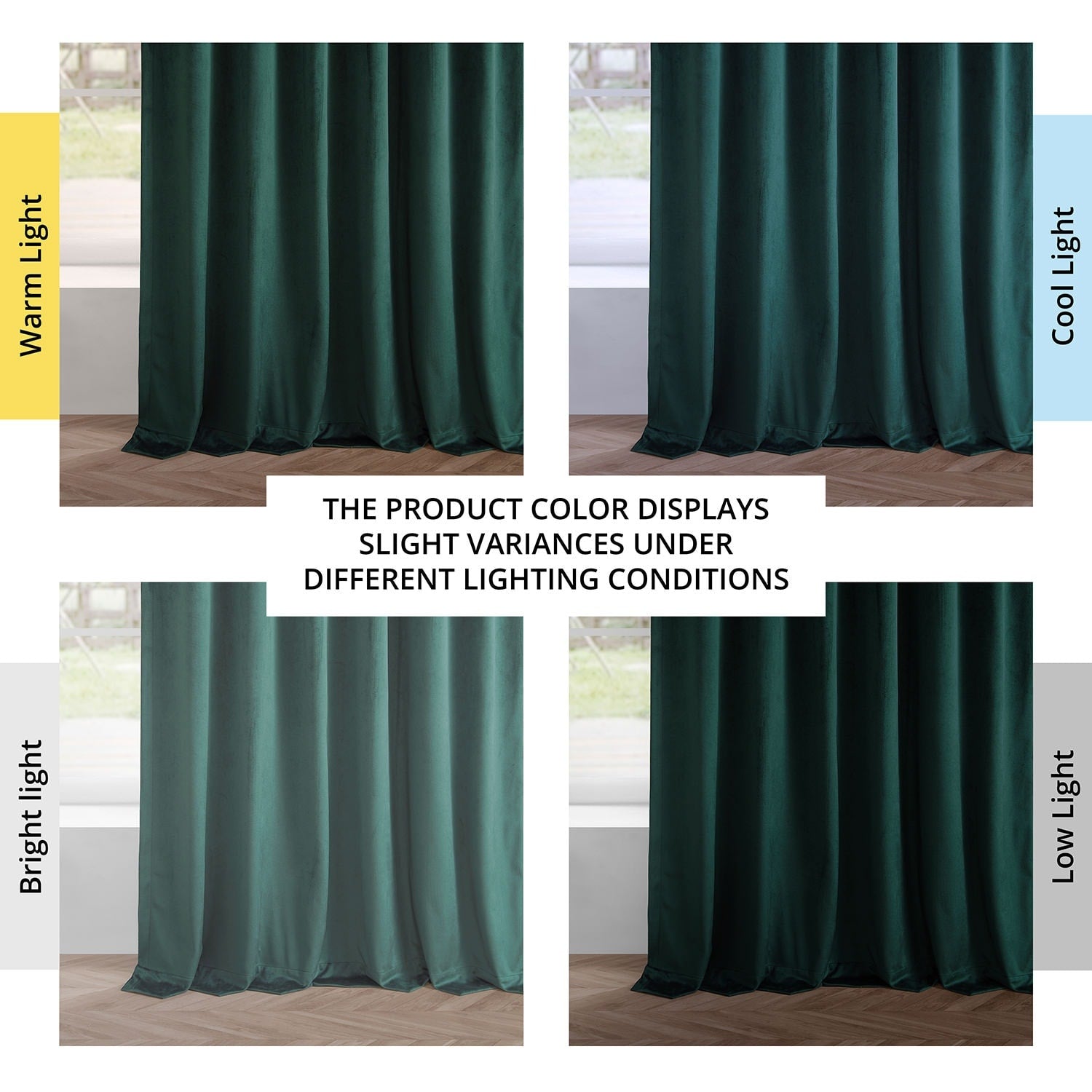 Rideaux occultants en velours Simply Velvet de Exclusive Fabrics, lot de 2 panneaux – Rideaux de fenêtre en velours pour salon et chambre