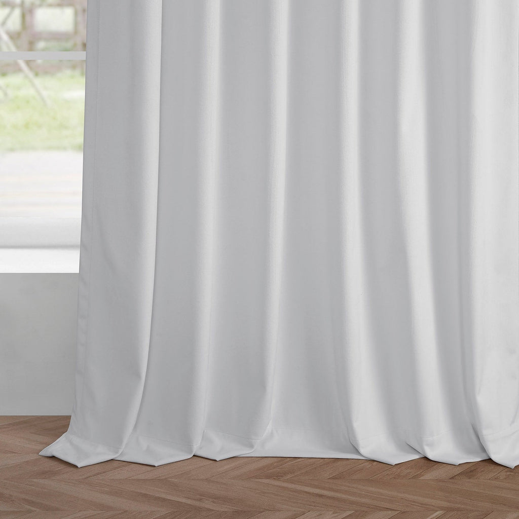 Rideaux occultants en velours Simply Velvet de Exclusive Fabrics, lot de 2 panneaux – Rideaux de fenêtre en velours pour salon et chambre