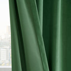 Rideaux occultants en velours Simply Velvet de Exclusive Fabrics, lot de 2 panneaux – Rideaux de fenêtre en velours pour salon et chambre