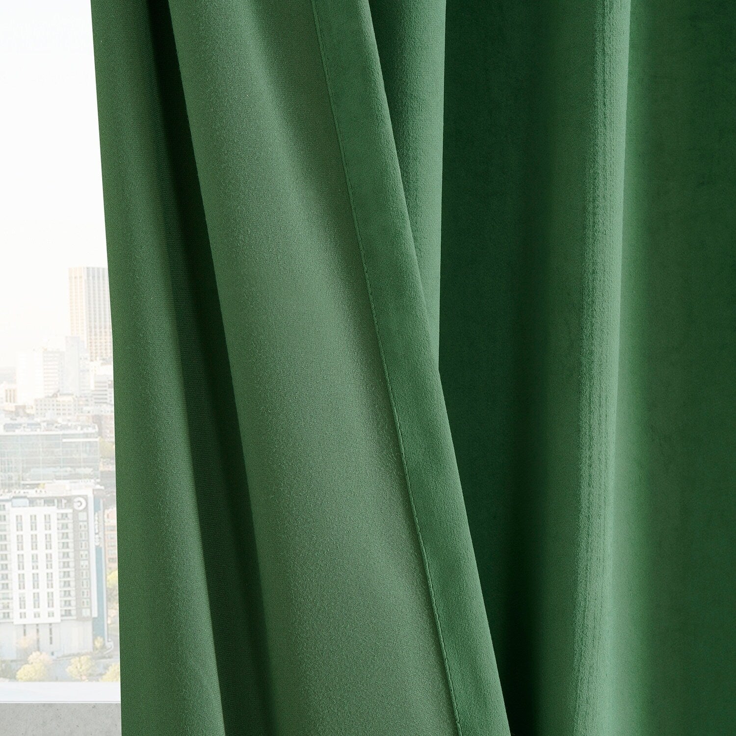 Rideaux occultants en velours Simply Velvet de Exclusive Fabrics, lot de 2 panneaux – Rideaux de fenêtre en velours pour salon et chambre