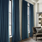 Rideaux occultants en velours Simply Velvet de Exclusive Fabrics, lot de 2 panneaux – Rideaux de fenêtre en velours pour salon et chambre