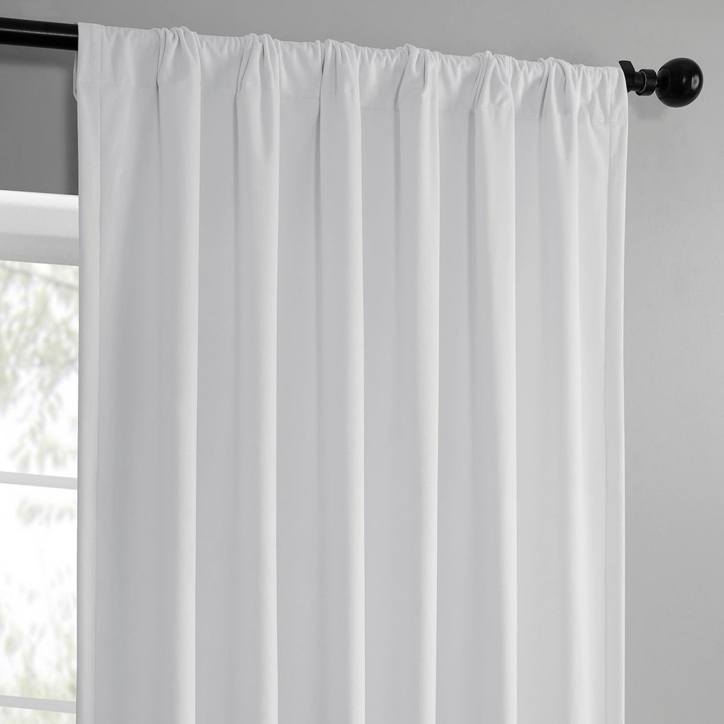 Rideaux occultants en velours Simply Velvet de Exclusive Fabrics, lot de 2 panneaux – Rideaux de fenêtre en velours pour salon et chambre