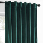 Rideaux occultants en velours Simply Velvet de Exclusive Fabrics, lot de 2 panneaux – Rideaux de fenêtre en velours pour salon et chambre