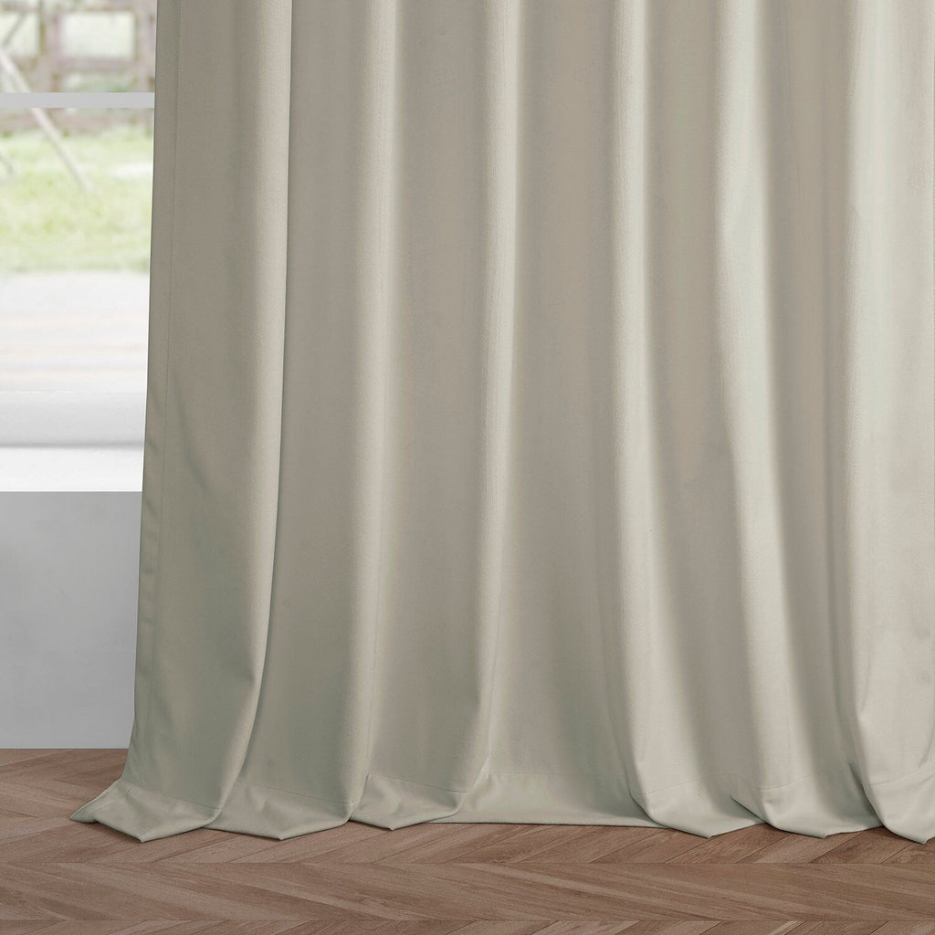 Rideaux occultants en velours Simply Velvet de Exclusive Fabrics, lot de 2 panneaux – Rideaux de fenêtre en velours pour salon et chambre