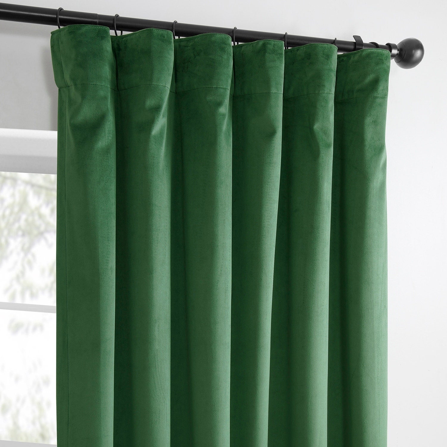Rideaux occultants en velours Simply Velvet de Exclusive Fabrics, lot de 2 panneaux – Rideaux de fenêtre en velours pour salon et chambre