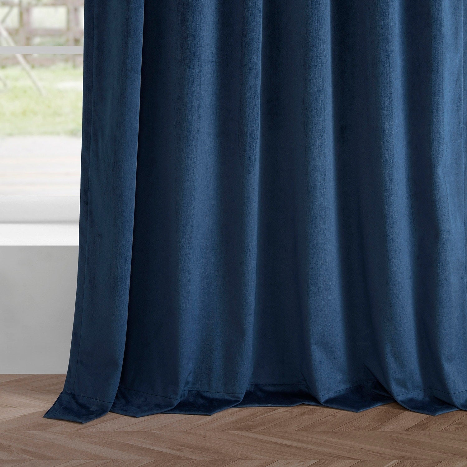 Rideaux occultants en velours Simply Velvet de Exclusive Fabrics, lot de 2 panneaux – Rideaux de fenêtre en velours pour salon et chambre