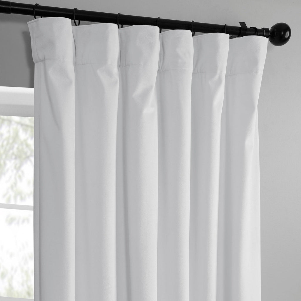 Rideaux occultants en velours Simply Velvet de Exclusive Fabrics, lot de 2 panneaux – Rideaux de fenêtre en velours pour salon et chambre