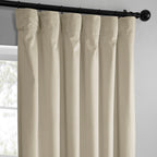 Rideaux occultants en velours Simply Velvet de Exclusive Fabrics, lot de 2 panneaux – Rideaux de fenêtre en velours pour salon et chambre