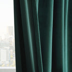 Rideaux occultants en velours Simply Velvet de Exclusive Fabrics, lot de 2 panneaux – Rideaux de fenêtre en velours pour salon et chambre