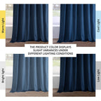 Rideaux occultants en velours Simply Velvet de Exclusive Fabrics, lot de 2 panneaux – Rideaux de fenêtre en velours pour salon et chambre