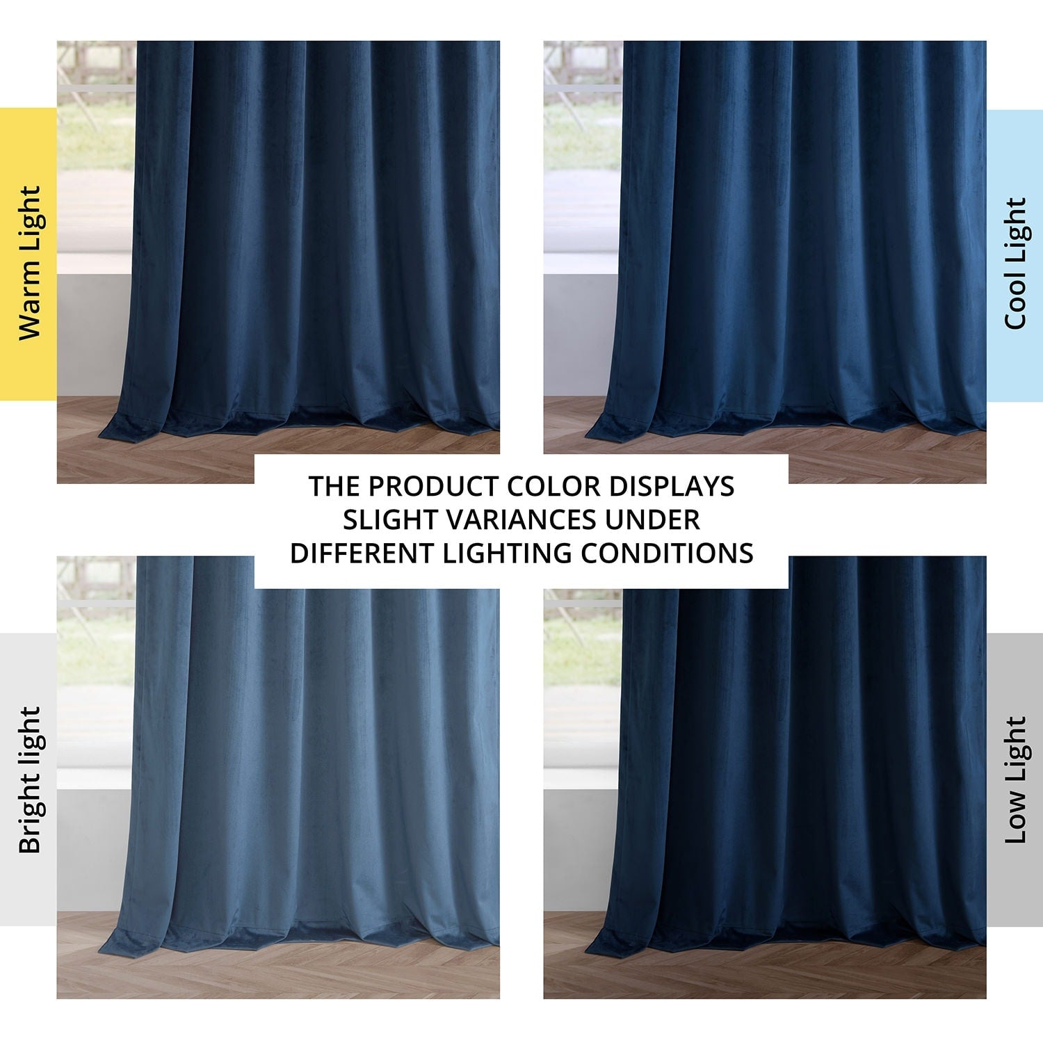 Rideaux occultants en velours Simply Velvet de Exclusive Fabrics, lot de 2 panneaux – Rideaux de fenêtre en velours pour salon et chambre