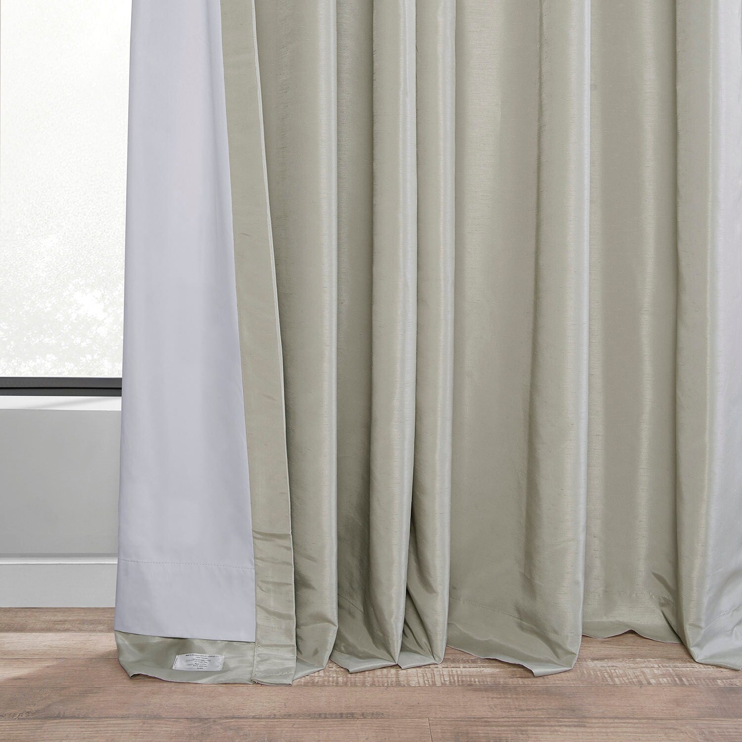 Rideaux occultants thermiques texturés en fausse soie Dupioni Exclusive Fabrics (1 panneau)