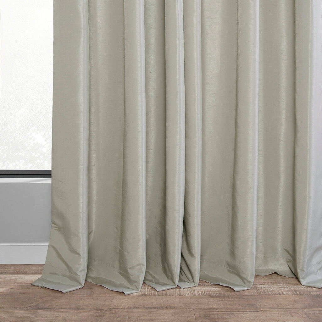 Rideaux occultants thermiques texturés en fausse soie Dupioni Exclusive Fabrics (1 panneau)