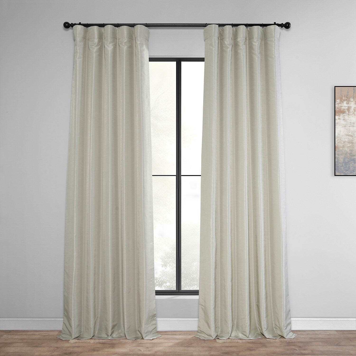 Rideaux occultants thermiques texturés en fausse soie Dupioni Exclusive Fabrics (1 panneau)