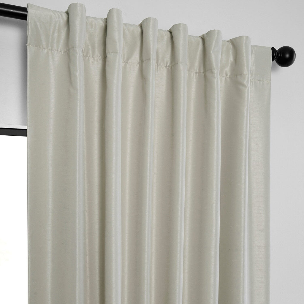 Rideaux occultants thermiques texturés en fausse soie Dupioni Exclusive Fabrics (1 panneau)