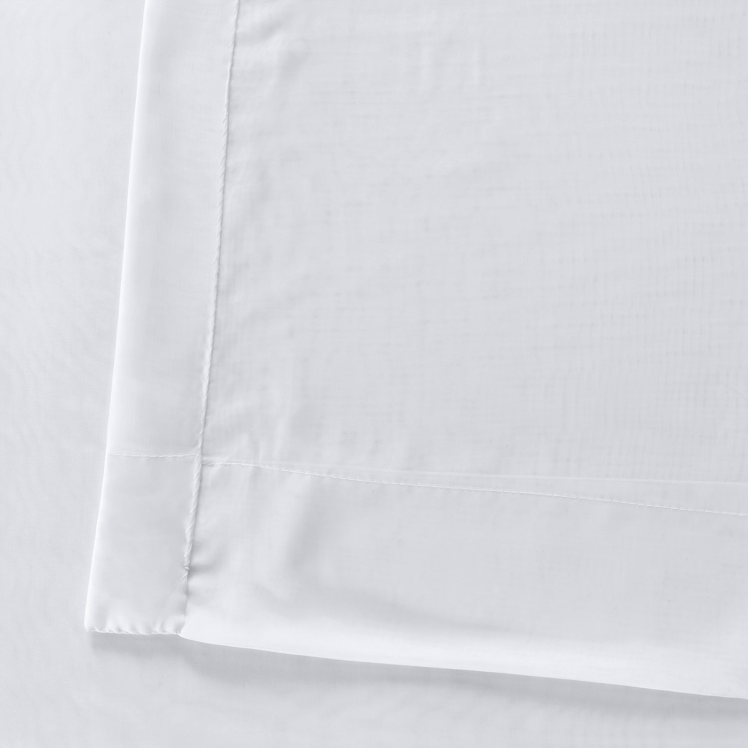Paire de rideaux transparents en voile poly blanc Exclusive Fabrics (2 panneaux)