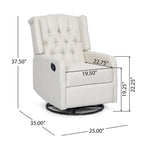 Fauteuil inclinable manuel raffiné aux fonctions polyvalentes pour la maison
