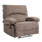 Fauteuil inclinable extra large avec coussin chauffant et massant, revêtement en polaire douce