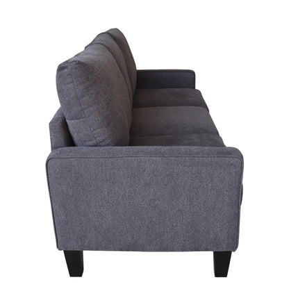 Canapé 3 places en tissu avec rangement sous le coussin