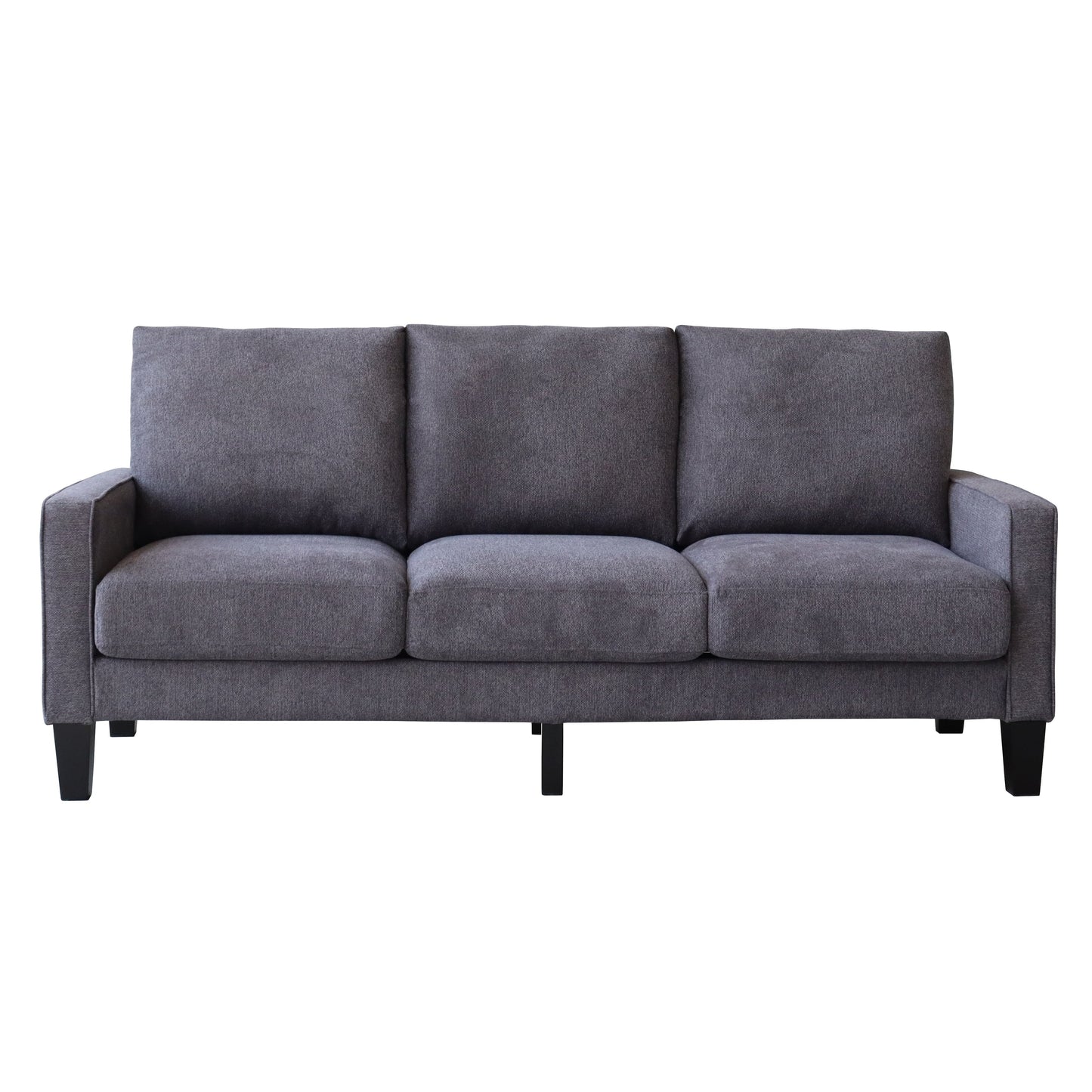 Canapé 3 places en tissu avec rangement sous le coussin