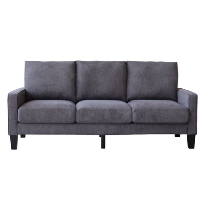 Canapé 3 places en tissu avec rangement sous le coussin
