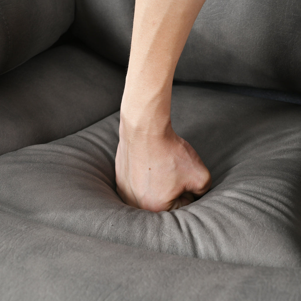 Fauteuil inclinable électrique en tissu pour personnes âgées, avec télécommande, coussin rembourré, poche latérale et cadre robuste