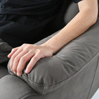 Fauteuil inclinable électrique en tissu pour personnes âgées, avec télécommande, coussin rembourré, poche latérale et cadre robuste