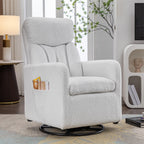 Fauteuil à bascule pivotant en tissu Gilder Chair