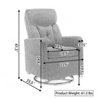 Fauteuil à bascule pivotant en tissu Gilder Chair
