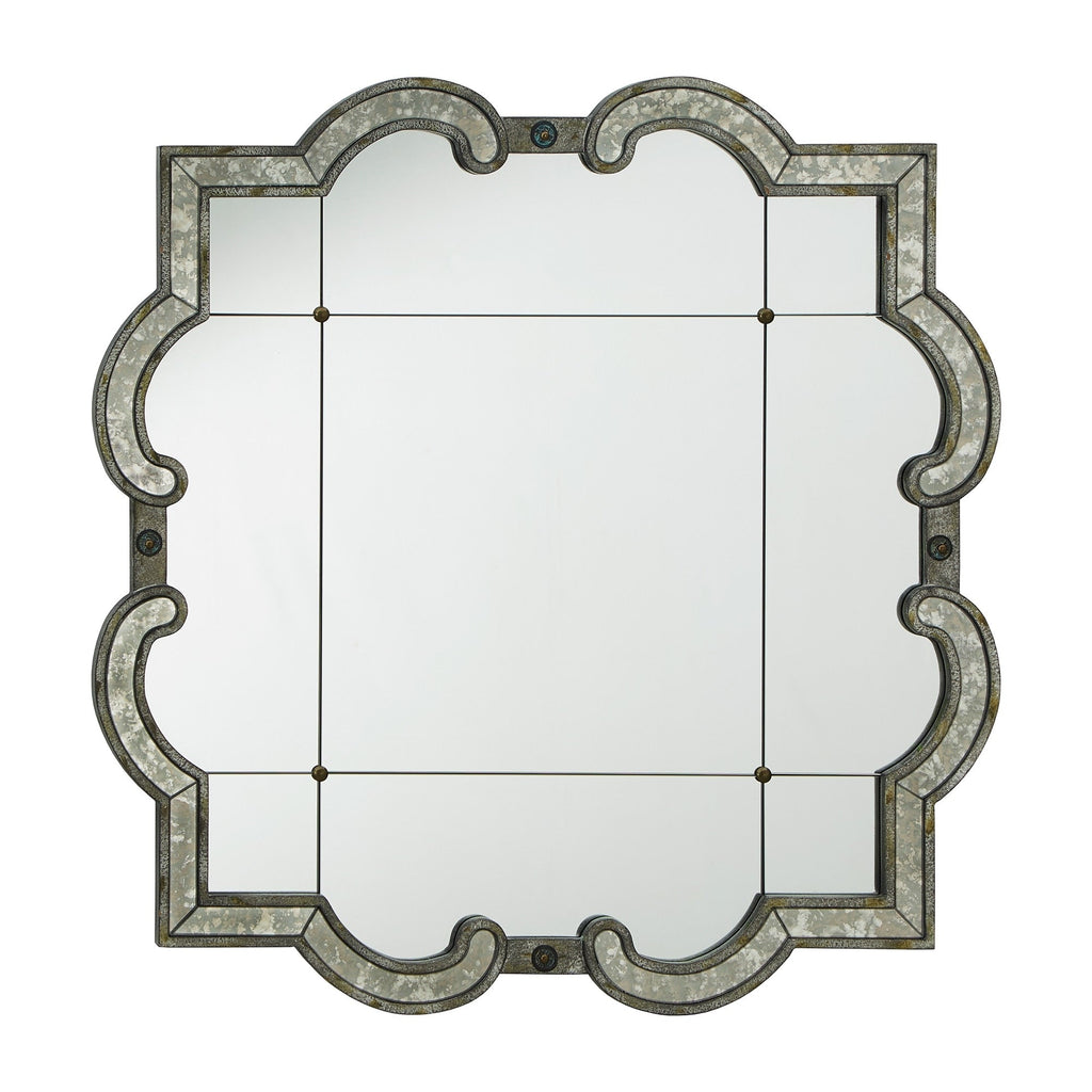 Miroir mural argenté antique Fantina par iNSPIRE Q Classic