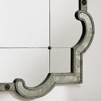 Miroir mural argenté antique Fantina par iNSPIRE Q Classic