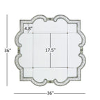 Miroir mural argenté antique Fantina par iNSPIRE Q Classic