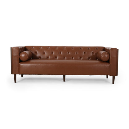 Canapé capitonné moderne Faraway avec coussins décoratifs par Christopher Knight Home