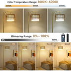 Lampadaires de ferme avec télécommande et ampoule à intensité variable