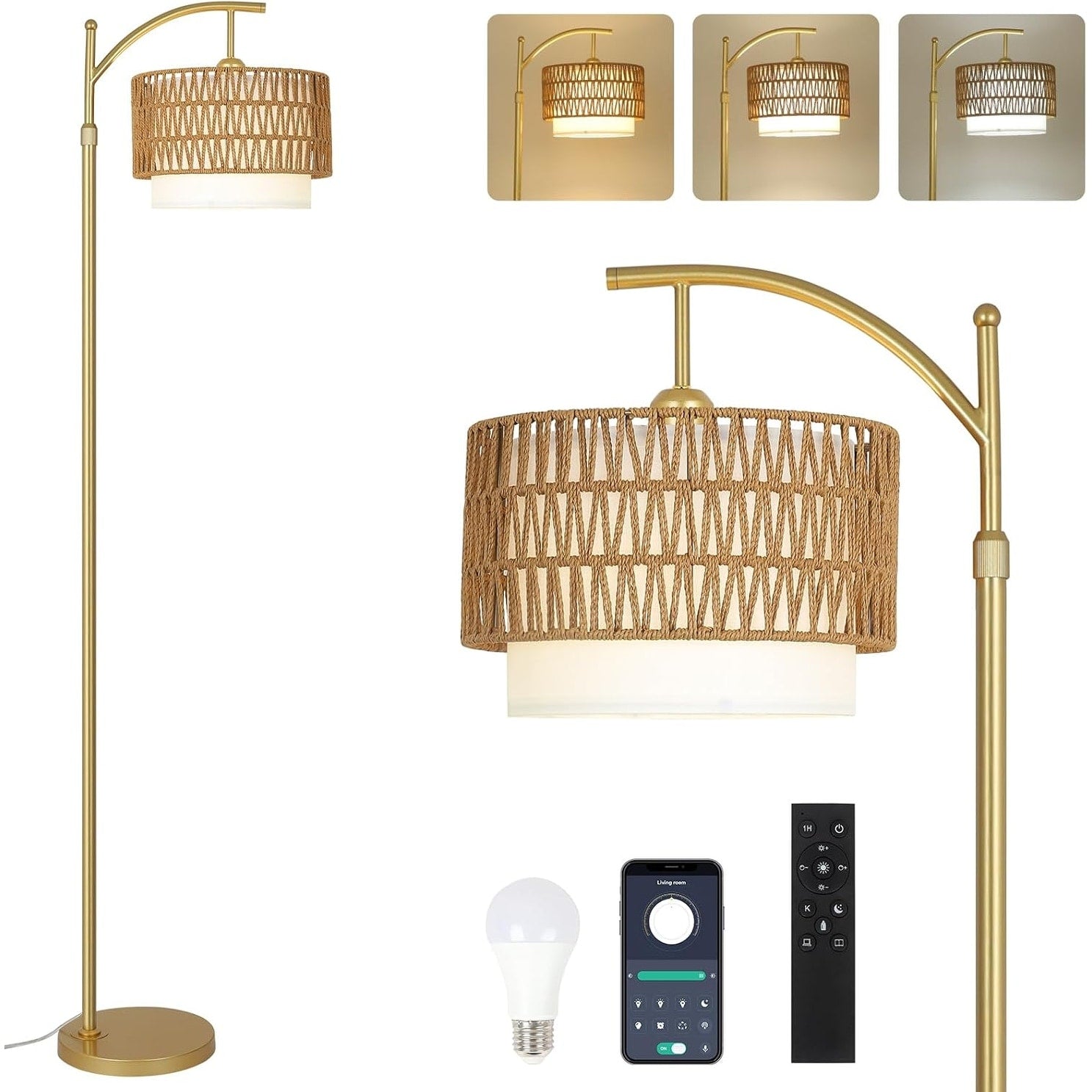 Lampadaires de ferme avec télécommande et ampoule à intensité variable