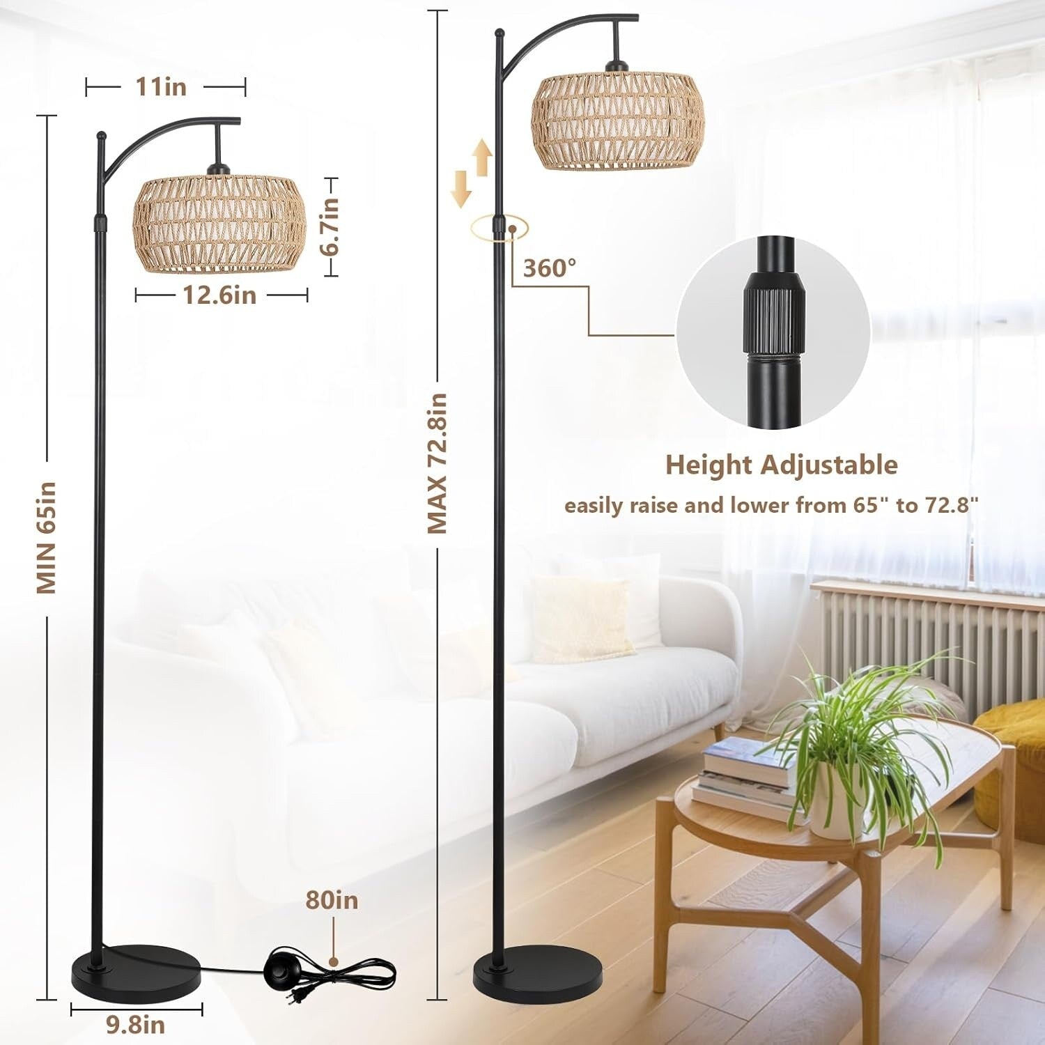 Lampadaires de ferme avec télécommande et ampoule à intensité variable