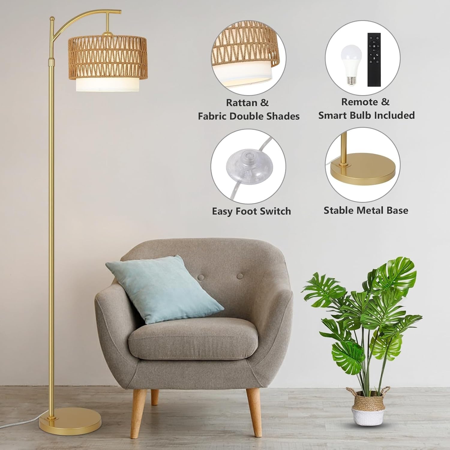 Lampadaires de ferme avec télécommande et ampoule à intensité variable