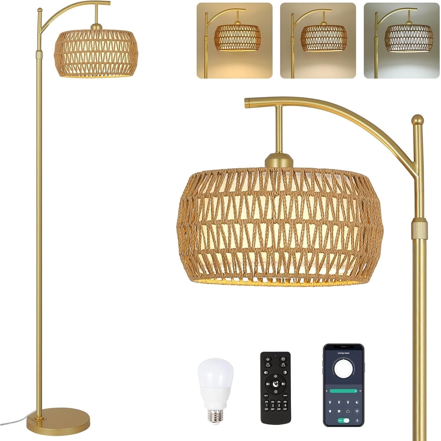 Lampadaires de ferme avec télécommande et ampoule à intensité variable