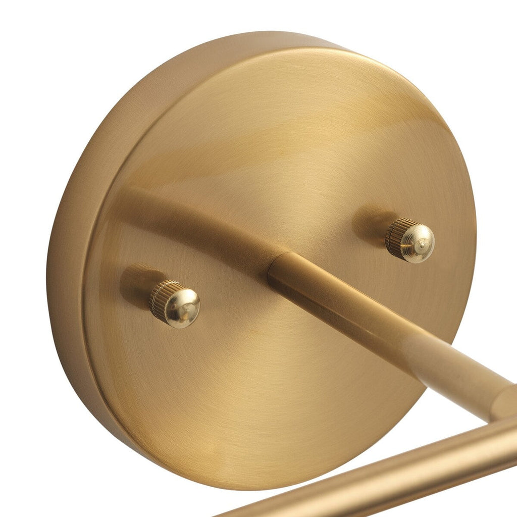 Luminaire de salle de bain Farmhouse Gold à 3 lumières en verre sur miroir