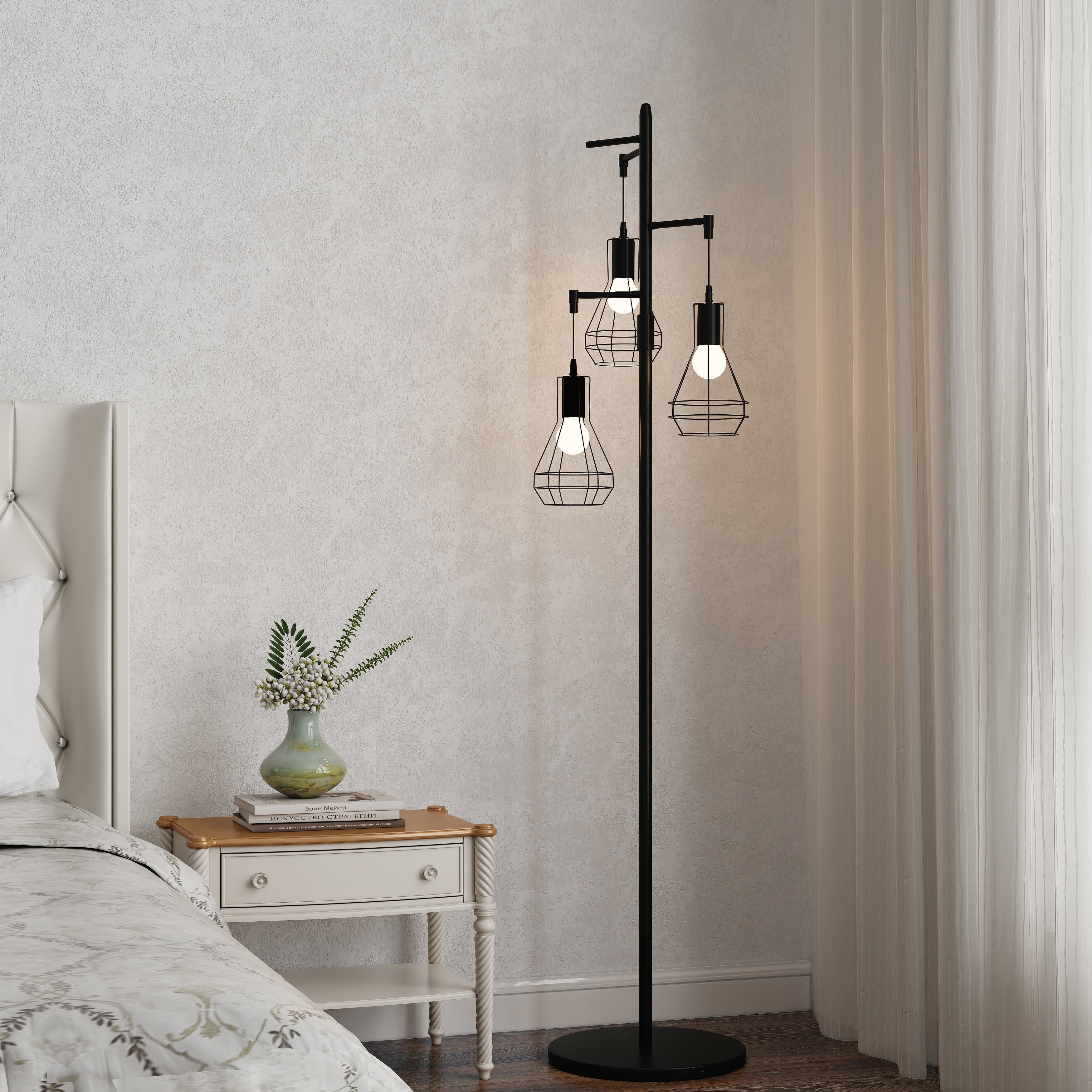 Lampadaire industriel de ferme, lampe haute sur pied pour arbre